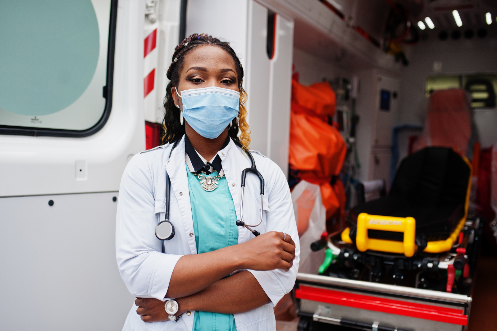 Health and emergency response infrastructure in action.