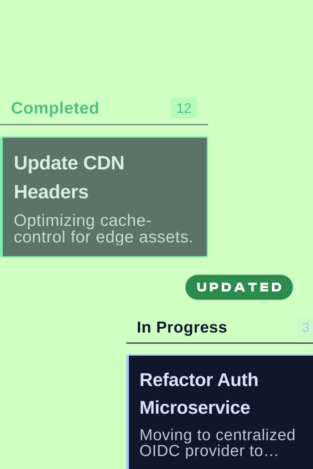 Opsycle: Updated by the work itself